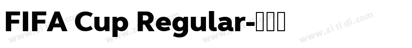 FIFA Cup Regular字体转换